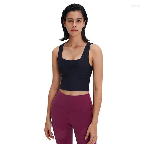 Tenue de Yoga pour femmes, chemises de sport Sexy, couleur unie, T-Shirts de Fitness, sous-vêtements tendances, doux et respirants