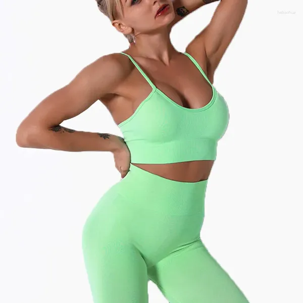 Yoga Outfit Top Femmes Soutien-Gorge Sexy Tops Femme Respirant Sous-Vêtements De Sport En Cours D'exécution Fitness Élastique Entraînement Sport Gym