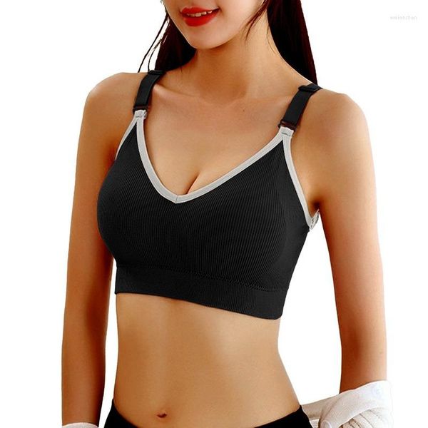 Tenue de yoga soutiens-gorge sans fil pour femmes Lingerie Sexy Push Up soutien-gorge de sport brassière confort haut rembourré femme Bralette sous-vêtements sans couture