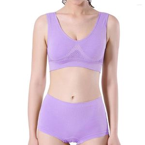 Yoga Outfit Wire Free Rembourré Soutien-Gorge Femmes Gilet Soutien-Gorge Sport Féminin Porter