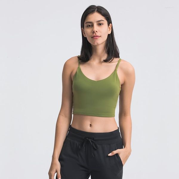 Top de yoga Top pour tube de sport de sport de sport Crop Gym de sport