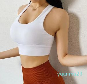 Yoga Outfit Femmes Soutien-gorge Nylon Top Gym Fitness Respirant Élastique Bralette Boucle Réglable Femme 6 Tailles Push Up