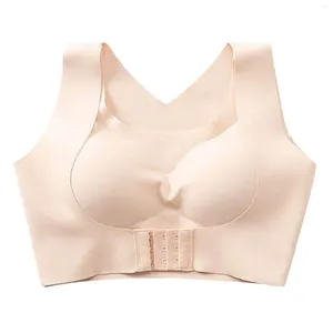 Tenue de yoga Femmes Soutien-gorge sans fil quotidien Respirant Confortable Soutien-gorge sans doublure Exercice sexy et offre un soutien du dos