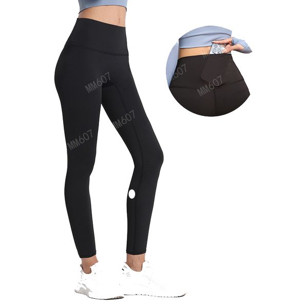 Yoga tenue des femmes designers pantalons sexy hautes taille align les leggings de sport gym porter legging élastique fiess dame collants complets