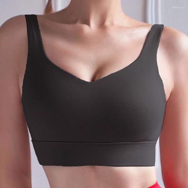 Ajuste de yoga Mujeres Empuje upránea Sports Sports entrenamiento Top Fitness Wear con hebilla para el gimnasio Brassiere Sportswear