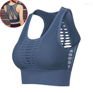 Yoga -outfit Women Push Up Sport Bra Top Fitness Sexy Mesh Bras Gededed Beauty Back Active Wear Brassiere Sport Femme workout Tops