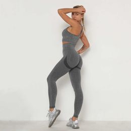 Yoga -outfit dames hoge taille naadloze leggings gym running workout sport yogabroek sets sexy bh strakke shorts bhs set casual sportkleding p230504