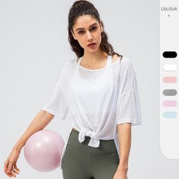 Tenue de yoga Vêtements de sport pour femmes Vêtements légers et respirants Course à manches courtes Séchage rapide