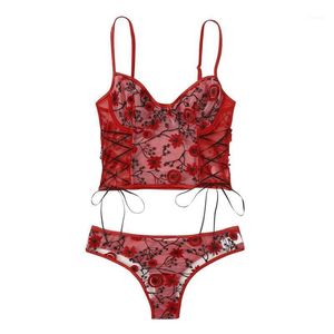 Tenue de Yoga, sous-vêtements pour femmes, soutien-gorge, Lingerie Sexy pour femmes, ensemble sexuel, string, vêtements de nuit, dentelle florale, 2021