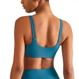 Tenue de Yoga femmes coupe douce Compression léger séchage rapide rembourré soutien-gorge de course sans couture Sexy couleur unie sport près du corps