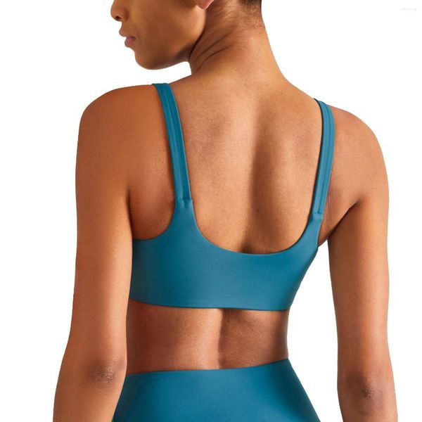 Conjunto de Yoga para mujer, Copa suave de compresión, ligero, de secado rápido, sujetador acolchado para correr, sin costuras, Sexy, de Color sólido, deportivo ajustado