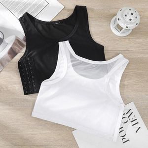 Yoga Outfit Vrouwen Sport Bh Borst Binder Corset Trans Vest Zomer Zijgesp Korte Tank Top Ondergoed Shaper Bustier Borst