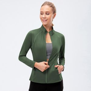 Yoga Outfit Vrouwen Sport Top Lange Mouwen Fitness Shirts Rits Running Workout Tops Outdoor Jogging Sport Shirt Sneldrogende WearsYoga