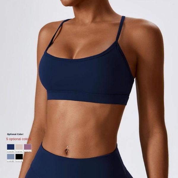 Yoga Outfit Femmes Serré Pilate Soutien-Gorge Gommage Dos Fitness Porter Séchage Rapide Gilet Sous-Vêtements De Course Gym Recadrée Haut Court Débardeur