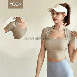 Tenue de yoga Vêtements de yoga Portez des vêtements de fitness sportives extérieurs à sec rapidement des femmes