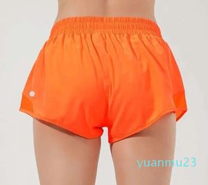 Yoga-outfit yoga Hotty Hot damesshorts Sportieve shorts met hoge taille met voering en zak met ritssluiting Hardlopen Losse training Gymnastiek Sexy Hot voor de zomer Ademend lemens