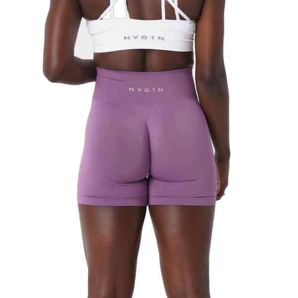 Tenue de yoga Tenues de yoga NVGTN Short sans couture solide Lycra Spandex Femmes Collants d'entraînement doux Pantalons de fitness Vêtements de sport 230130