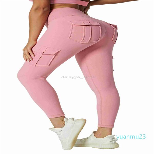 Tenue de Yoga Tenues de Yoga Femmes Yoga Work out Fitness Gym Porter Poche Pantalon Leggings Compression Extensible Taille Haute Leggings