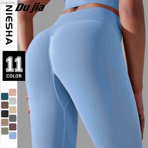 Tenues de yoga 2023New Leggings de gymnase sans couture Femmes Pantalons de yoga sexy