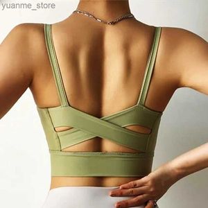 Yoga Tenues Cloud Hide Women Sexy Sports Bra Fitness Fitness Yoga Top Crop Top Running Underwear Home Exercise Gest Gym Jogging Shirtswear Y240410