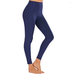 Tenues de yoga Mode Pantalon solide Taille haute Sport pour femmes Longueur de la cheville Leggings Sport Fitness Plus Taille Spodnie Damskie