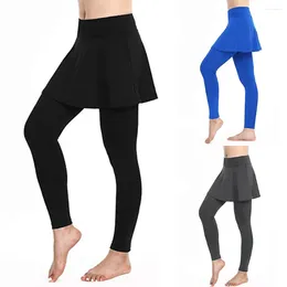 Tenues de yoga Leggings Sport Fitness Fitness Jupe décontractée Pantalon Sports Culottes Malas Deporte Mujer 2024