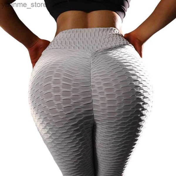 Yoga Tenues Salspor Pantalons de yoga chaud Femmes Femmes Sport Blanc Leggings High Push Up Colls Exercice Gym Fitness Running Athletic Pantmand Femme Y240410