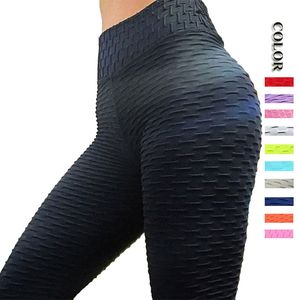 Tenues de yoga Leggings sans couture de sports solides femmes pantalons de yoga ￠ taille haute