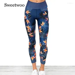 Yoga Tenues Sweetwoo 2024 Pantalons imprimés Leggings Sport Women Fitness Gym Mujer High Waist Jegging Workout Push up Pantal