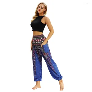 Yoga -outfits Thailand Nepal Travel High Taille Pants Slim Wide Been Wrapped Skin in verschillende hoeken hoeveelheid