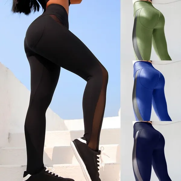 Atuendos de yoga Fitness Leggings Pants informales Slim Slim Sport Sportwears Sportwears corriendo Jogger Damas Cantos sin costura