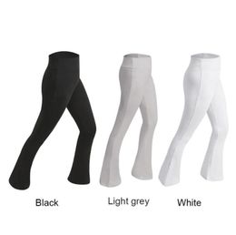 Yoga tenues pantalons féminins évasé les jambes de la jambe large pantalon de survêtement Pilates dansant leggings do22392821