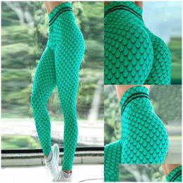 Tenues de yoga Femmes Push Up Gym Legging Imprimer Pantalon de fitness Pantalon d'entraînement respirant Collants de sport Mallas Mujer Deportiva Dhdej