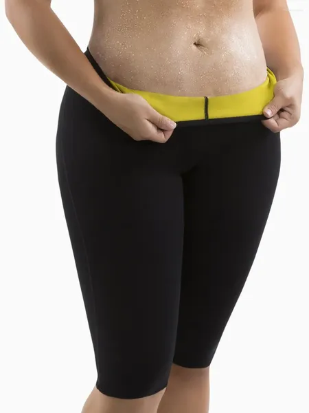Tenues de yoga Pantalons amincissants pour femmes Néoprène pour la perte de poids Fat Burning Sweat Sauna Capris Leggings Shapers