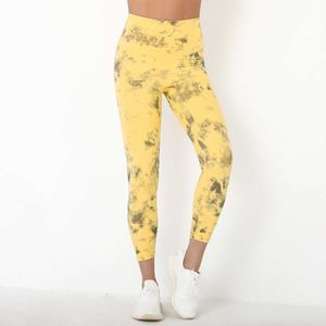 Yoga -outfits vrouwen yoga leggings push up gym fitness nylon high taille training leggings mode patchwork print high taille broek t220930