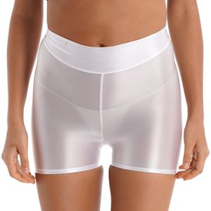 Tenues de yoga Short de bain brillant pour femme Serré Lisse Élastique Short Leggings Maillot de bain Sports Gym Fitness Yoga Danse Surf Party Maillots de bain 230712