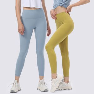 Pantalones de yoga para mujer Cintura alta Deportes Gimnasio Desgaste Leggings Elástico Fitness Dama General Medias completas Entrenamiento Color sólido Pantalones para mujer VELAFEEL