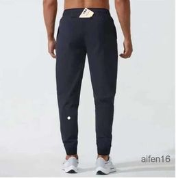 Yoga pants LL Pantalon de jogging long pour homme, tenue de sport, séchage rapide, cordon de serrage, poches de gymnastique, pantalon de survêtement décontracté, taille élastique, fitness lu Sports casual