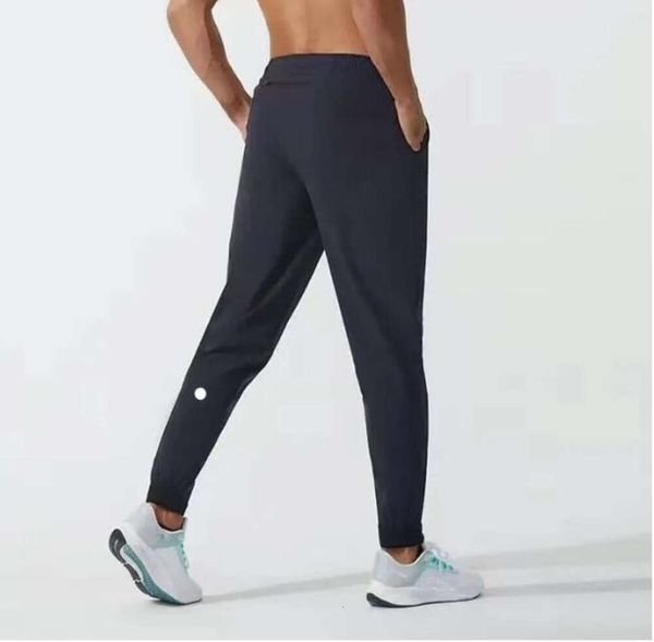 Yoga Pants LL Pantalon de survêtement long pour homme, tenue de sport, séchage rapide, cordon de serrage, poches de gymnastique, pantalon de survêtement décontracté, taille élastique, pantalon de fitness4636