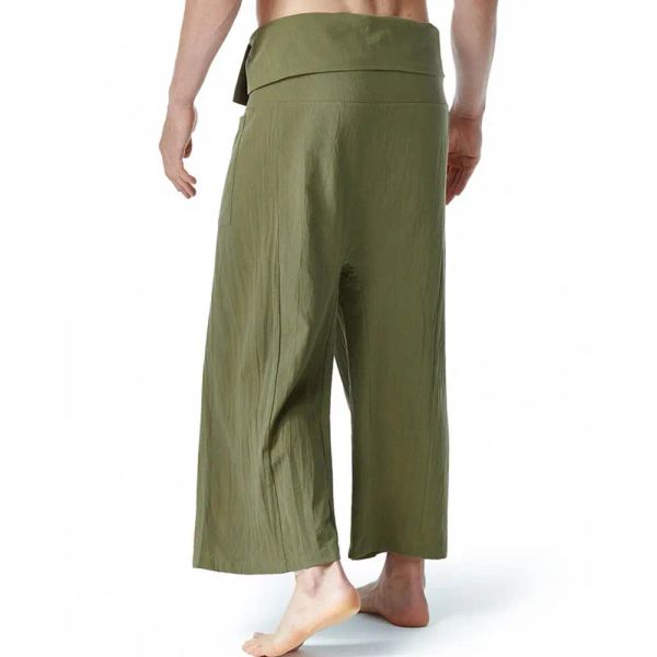 Pantalon de yoga élégant décontracté masculin arts martiaux pantalon harem harem pantalon en forme de pantalon de yoga en forme en forme de la vie quotidienne