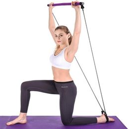 Yoga Pull RodsPortable maison résistance bande Yoga Pilates gymnase Fitness entraînement pour Pilate exercice bâton barre de tonification entraînement 286C