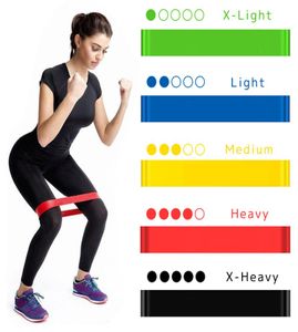 Yoga Weerstandsbanden 5 Niveau Rubber Fitness Elastiekjes 03mm11mm Training Pilates Expander Gym Sport Workout Equipment3021977
