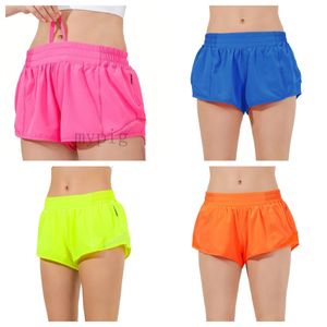 Yoga shorts outfits met oefening fitness slijtage elastische tailleband dames lopen shorts pocket gym atletische trekkoord buiten fiets sportieve trainings shorts