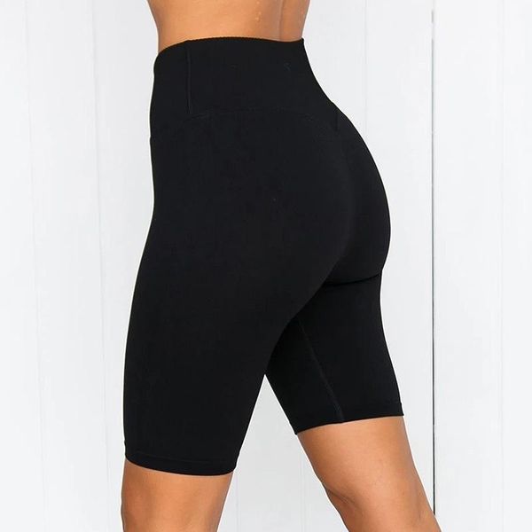 Shorts de Yoga pour femmes, Leggings de Fitness à cinq jambes, serrés, pour entraînement, course à pied, taille haute, résistant aux squats