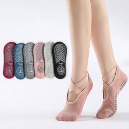 Yoga-sokken voor vrouwen Pilates Sokken Antislip Grepen Riemen Ideaal voor Pure Barre Ballet Dance Barefoot Workout