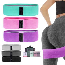 Yoga Strepen Stof Weerstand Heup Booty Bands Glute Dij Elastisch Workout Squat Cirkel Stretch Fitness Strips Lussen Fitnessapparatuur 231204