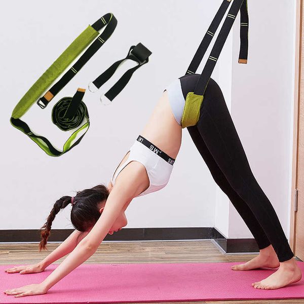 Yoga Stripes Gymnastique Étirement des jambes Stretch Balancer Trainer Slackline Équipement de sport Yoga Flexibilité Ballet Expander Formation Ceinture J230225