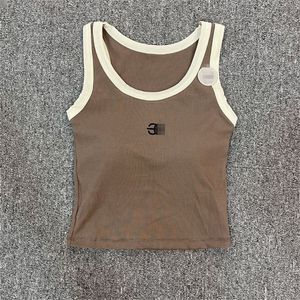 Yoga-pak jurk beha vest vrouwen crop top tanks camis tops ontwerper anagram met bolvormige katoenen mix e shorts rokken dames solide vintage t48