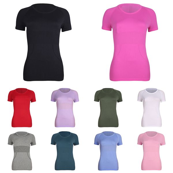 Camas de yoga camisetas para mujer camisetas largas de manga corta