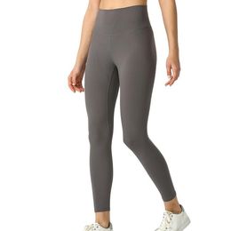 Collants De Yoga Élastique Cacher Poche Lycra Tissu 39 Couleurs lu align Tenues Gym Vêtements D'entraînement Leggings Sans Couture Pantalons Joggers Pour Femmes Intérieur Sports De Plein Air Pantalon